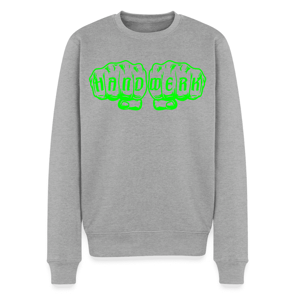 Unisex Premium Pullover "Bäcker" neongrün