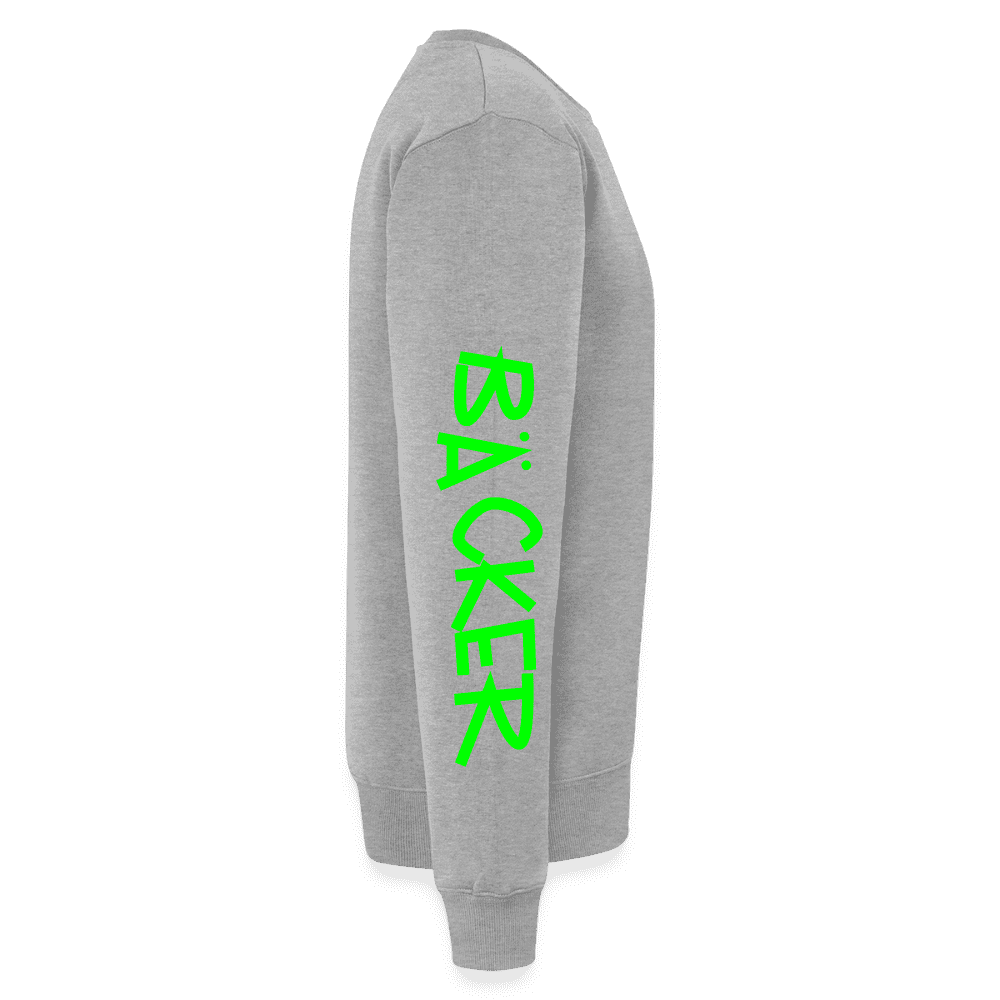Unisex Premium Pullover "Bäcker" neongrün