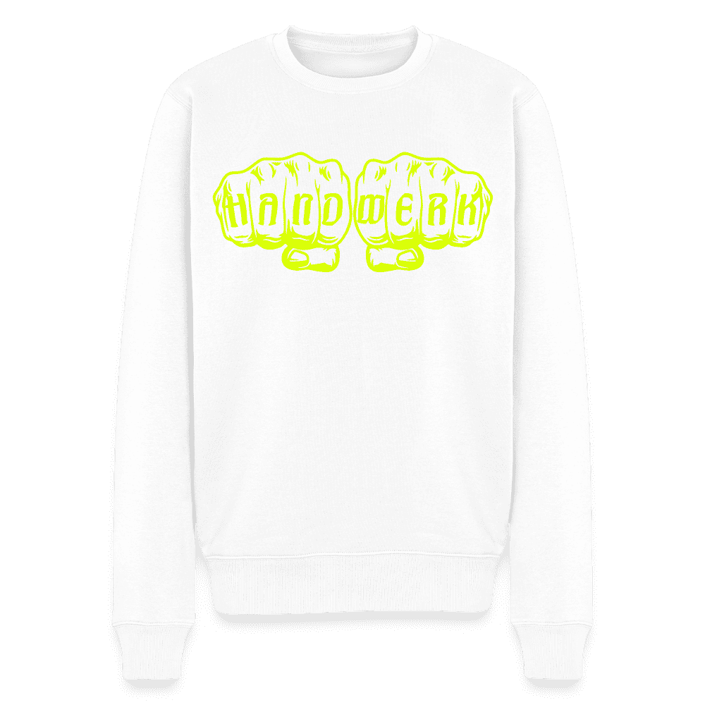 Unisex Premium Pullover "Raumausstatter" neongelb