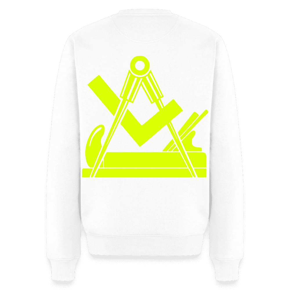 Unisex Premium Pullover "Tischler" neongelb