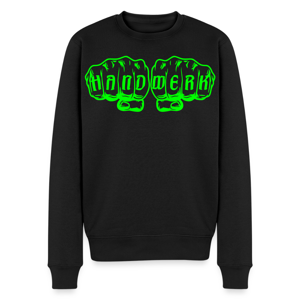Unisex Premium Pullover "Fliesenleger" neongrün