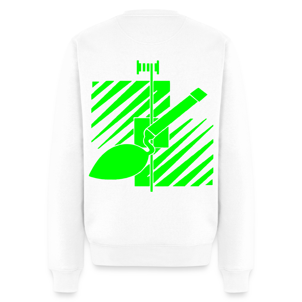 Unisex Premium Pullover "Fliesenleger" neongrün