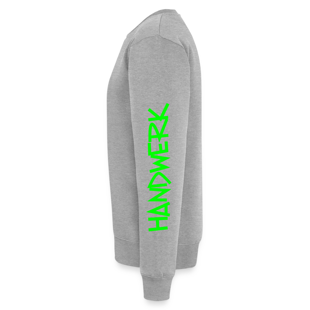 Unisex Premium Pullover "Fliesenleger" neongrün