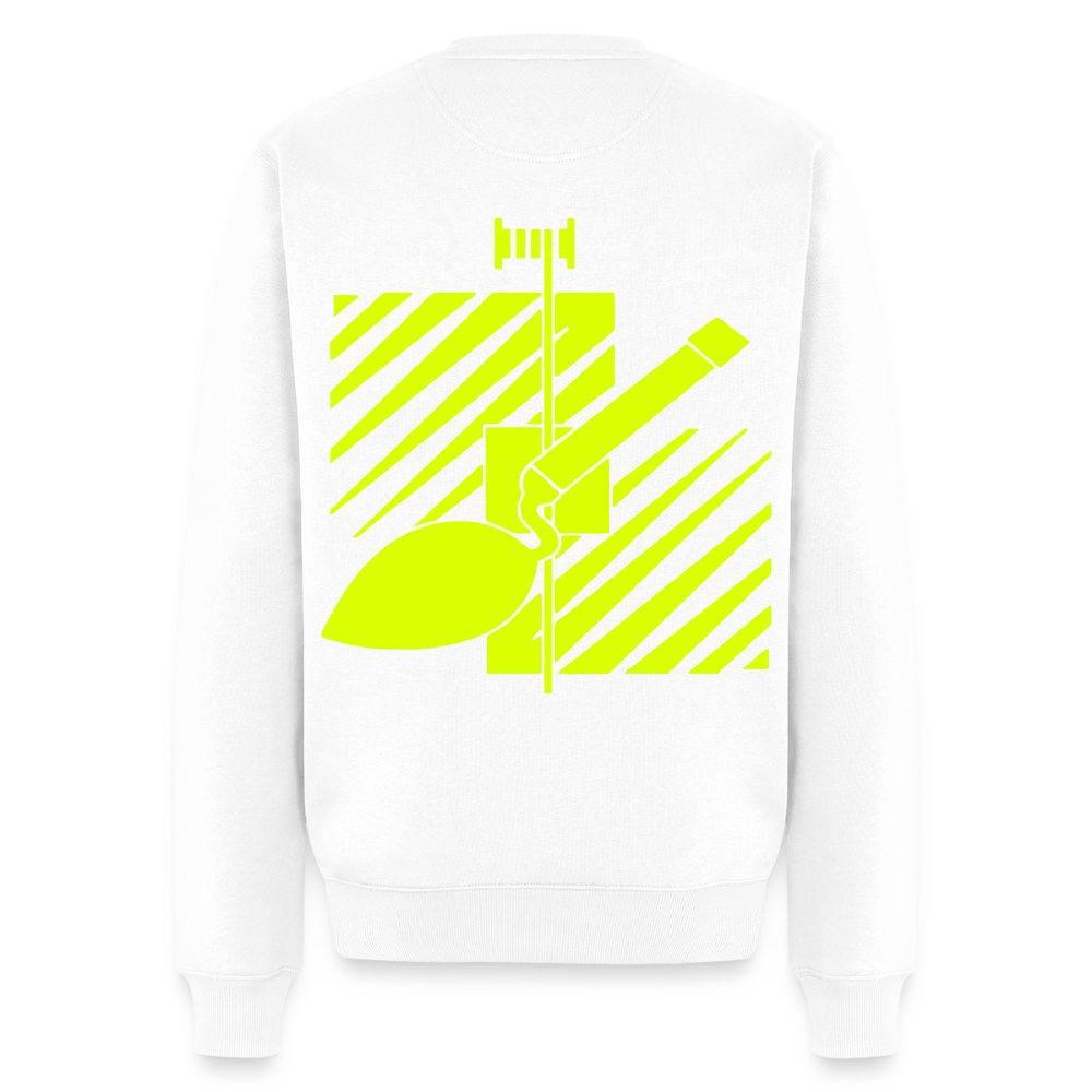 Unisex Premium Pullover "Fliesenleger" neongelb