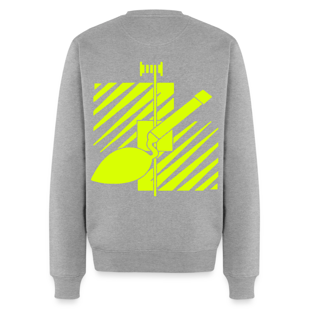 Unisex Premium Pullover "Fliesenleger" neongelb