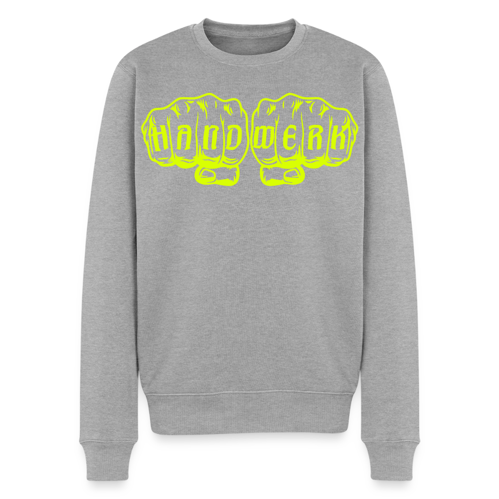 Unisex Premium Pullover "Fliesenleger" neongelb