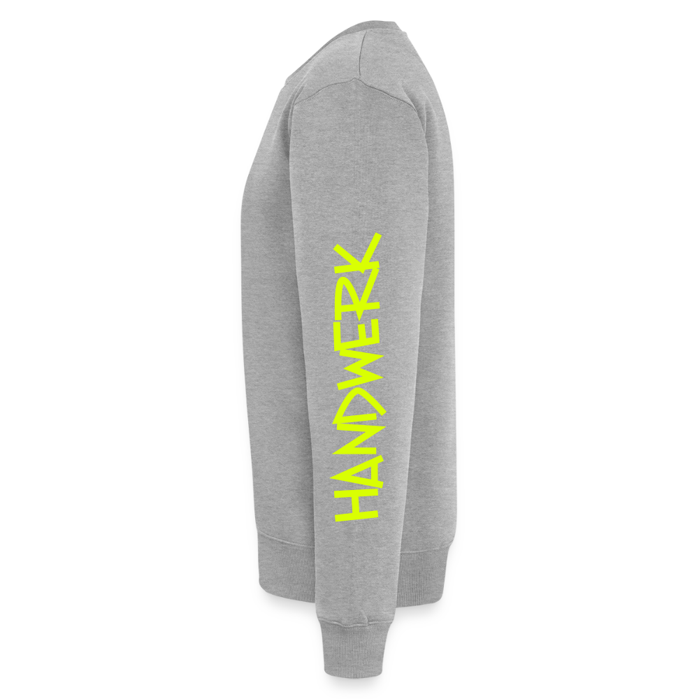 Unisex Premium Pullover "Fliesenleger" neongelb