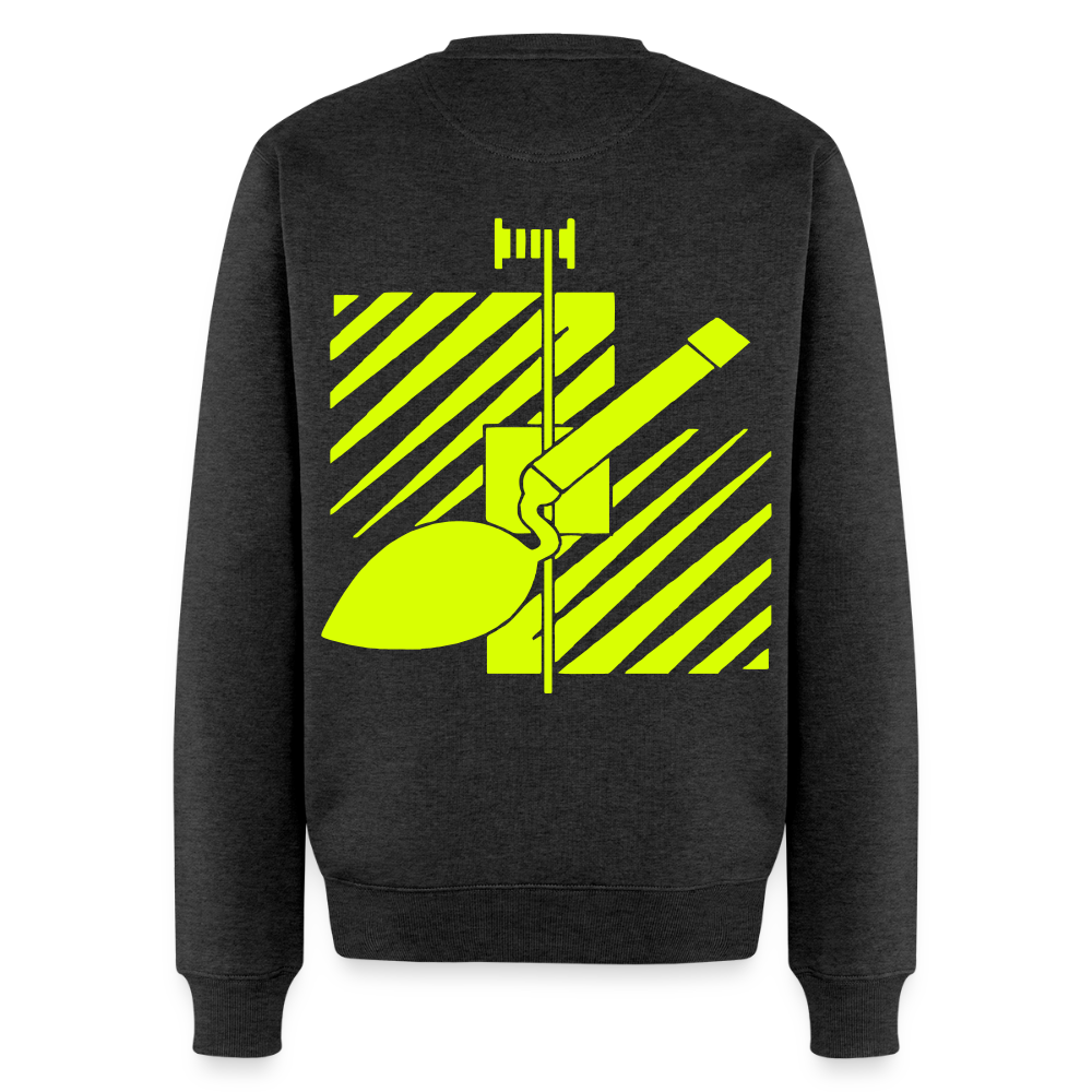 Unisex Premium Pullover "Fliesenleger" neongelb