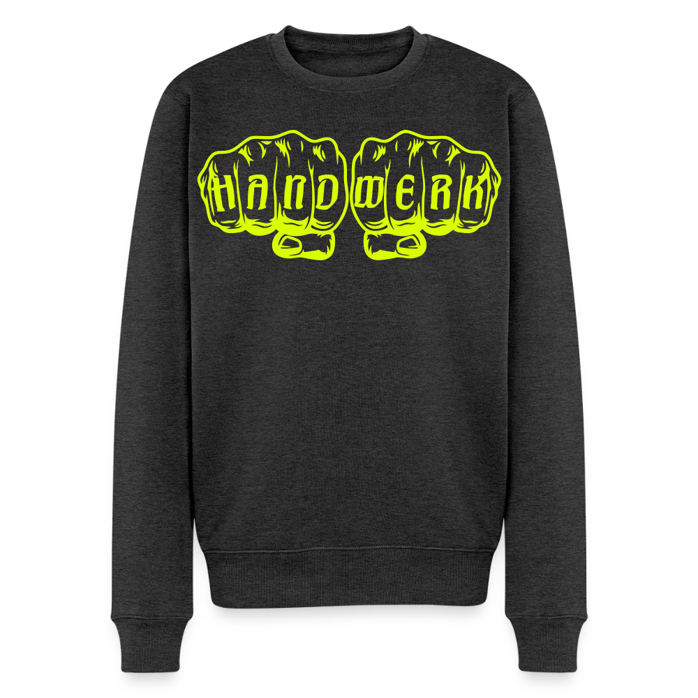 Unisex Premium Pullover "Fliesenleger" neongelb