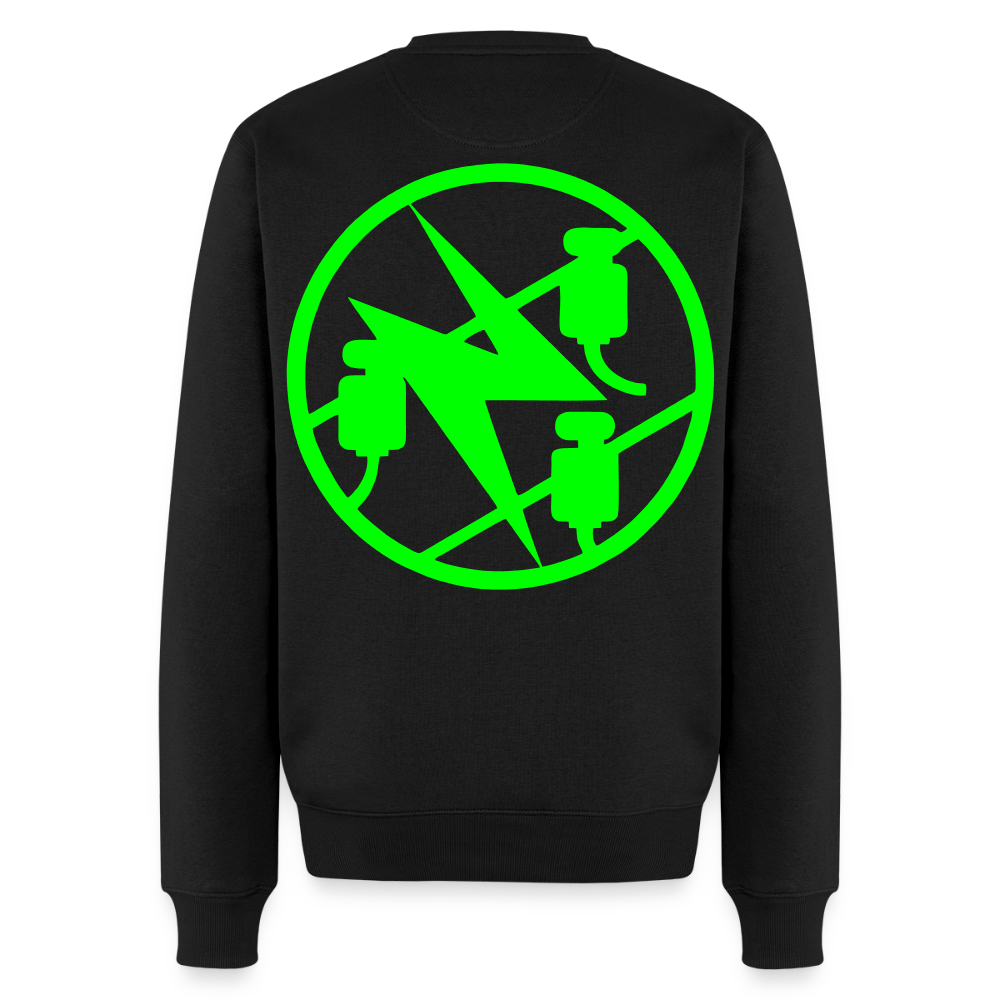 Unisex Premium Pullover "Elektriker" neongrün