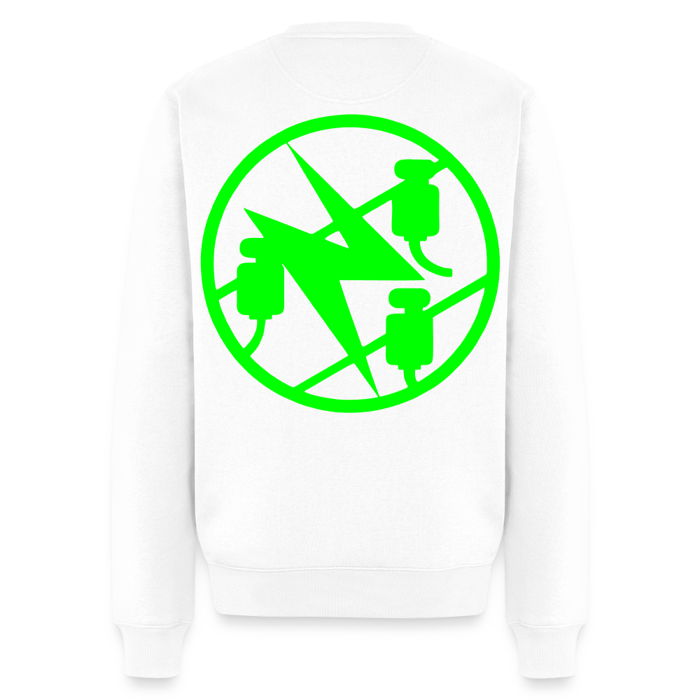 Unisex Premium Pullover "Elektriker" neongrün
