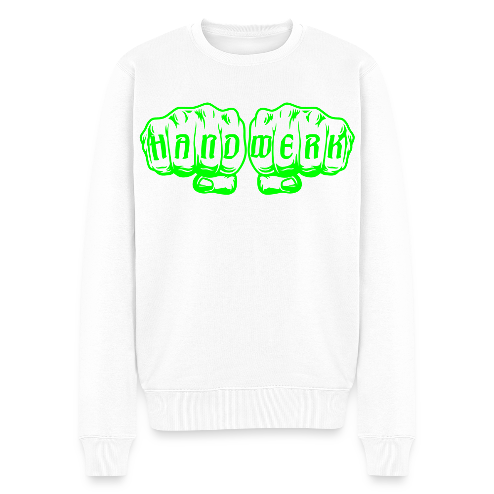Unisex Premium Pullover "Elektriker" neongrün