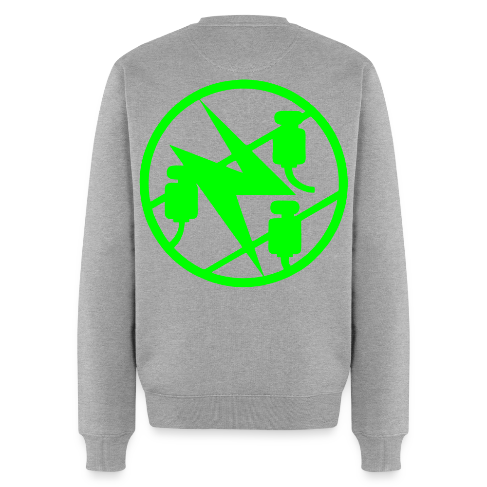 Unisex Premium Pullover "Elektriker" neongrün