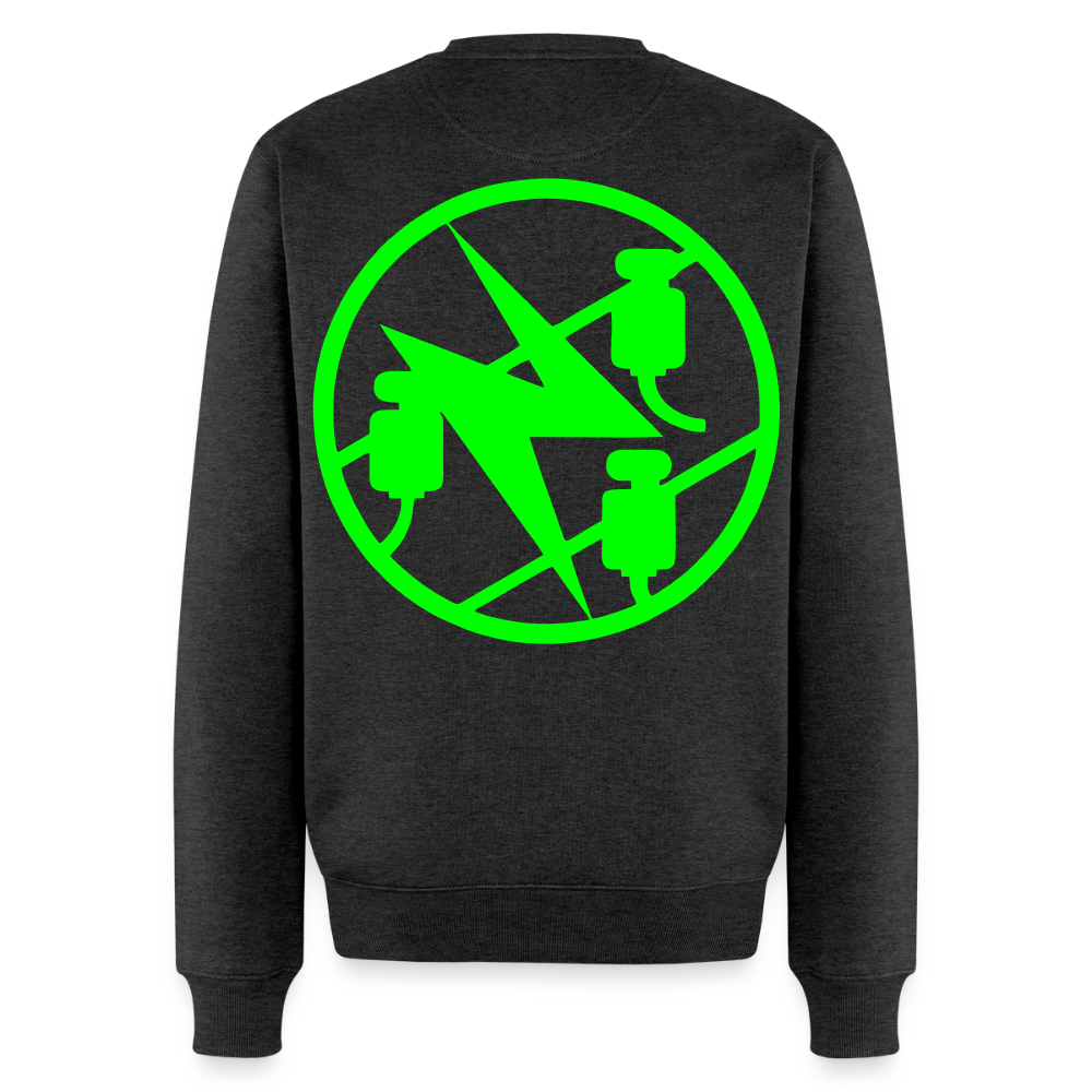 Unisex Premium Pullover "Elektriker" neongrün