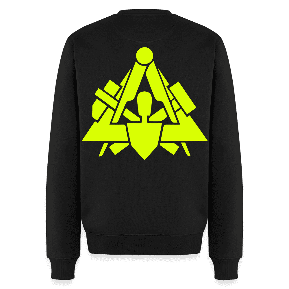 Unisex Premium Pullover "Maurer" neongelb