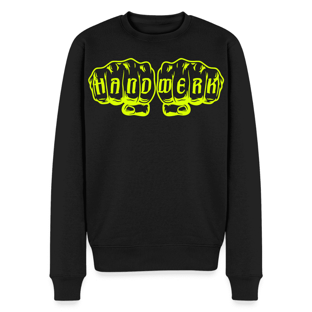 Unisex Premium Pullover "Maurer" neongelb
