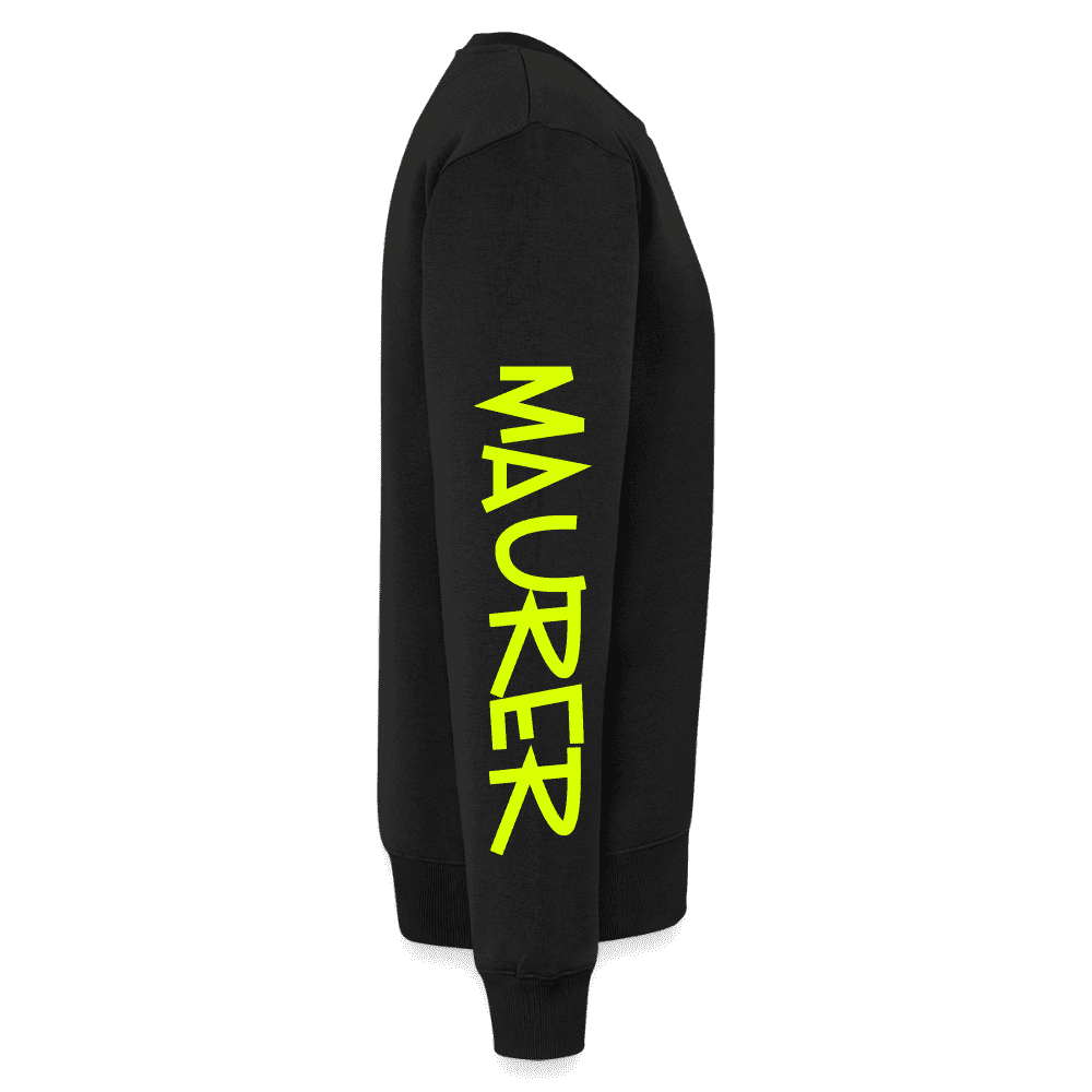 Unisex Premium Pullover "Maurer" neongelb