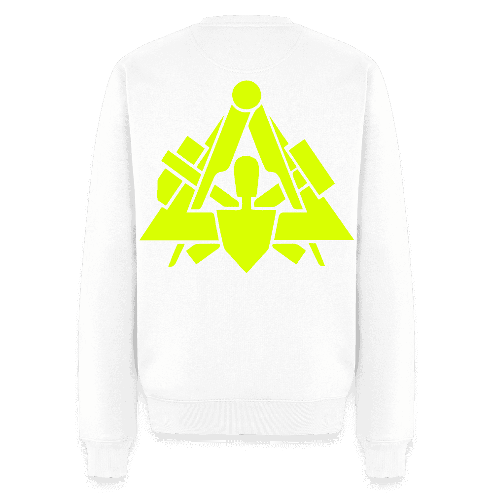 Unisex Premium Pullover "Maurer" neongelb