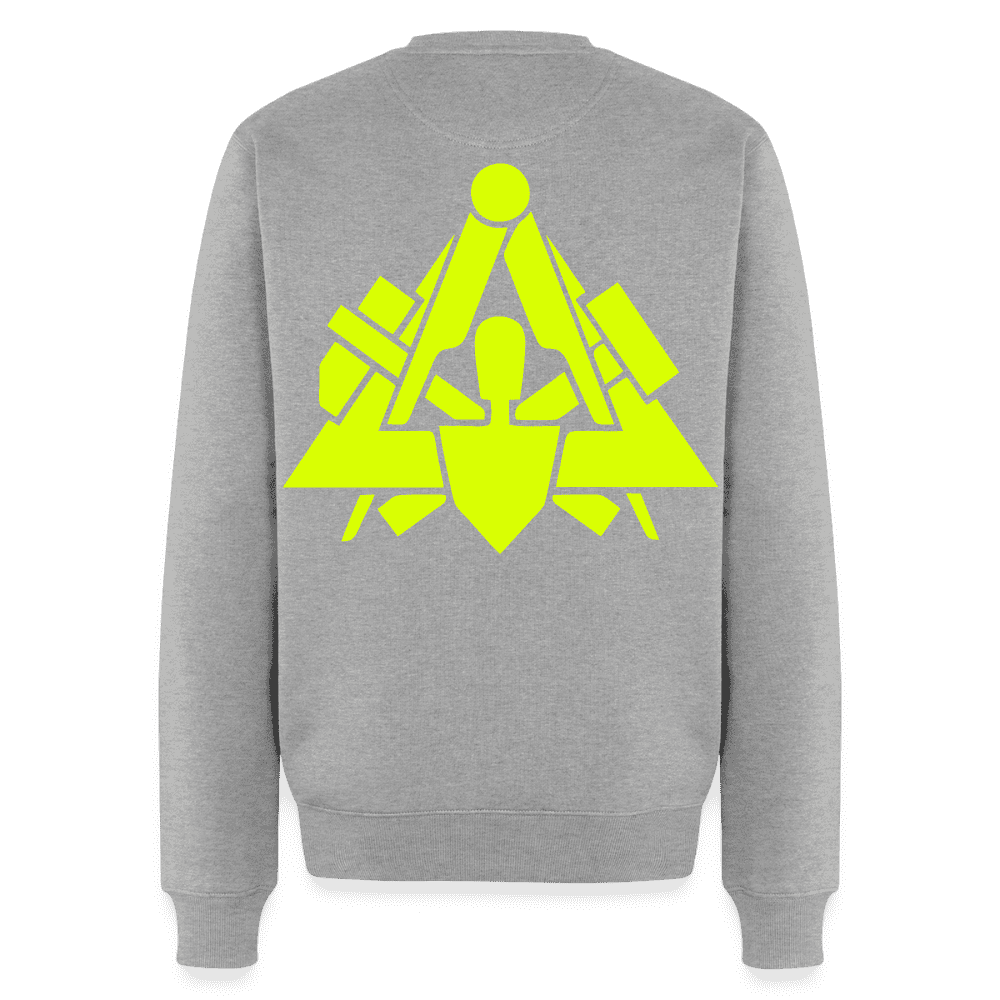 Unisex Premium Pullover "Maurer" neongelb