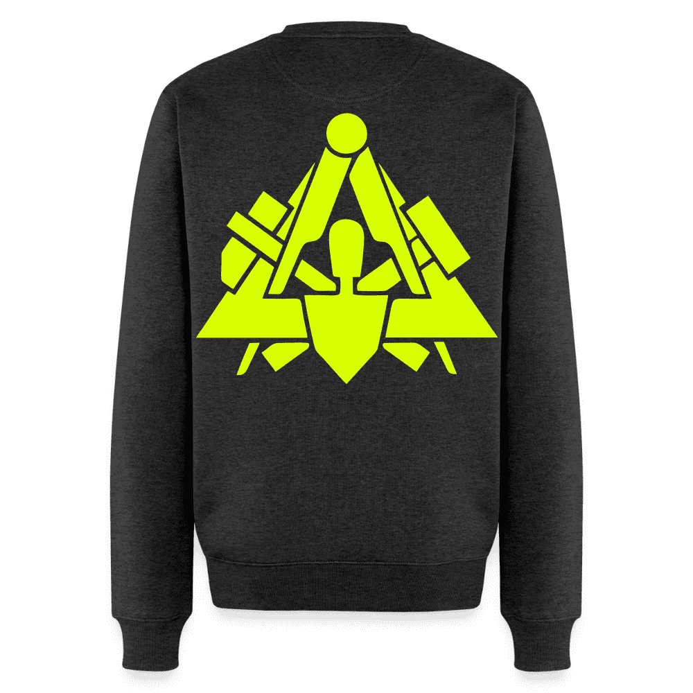 Unisex Premium Pullover "Maurer" neongelb