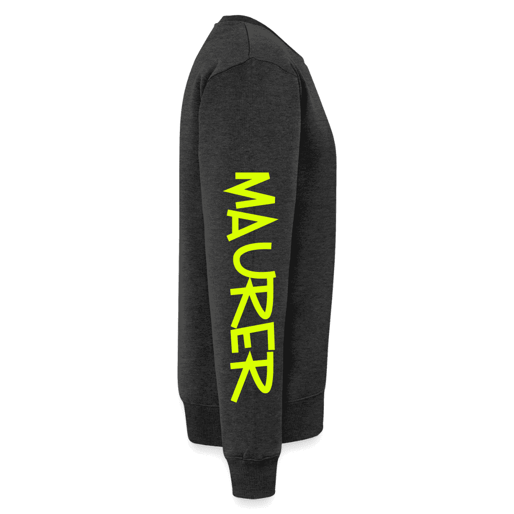 Unisex Premium Pullover "Maurer" neongelb