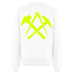 Unisex Premium Pullover "Dachdecker" neongelb