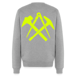 Unisex Premium Pullover "Dachdecker" neongelb