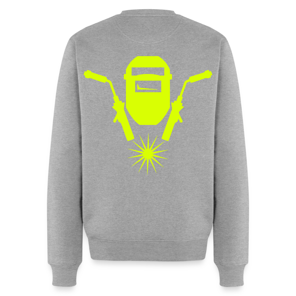 Unisex Premium Pullover "Metallbauer" neongelb