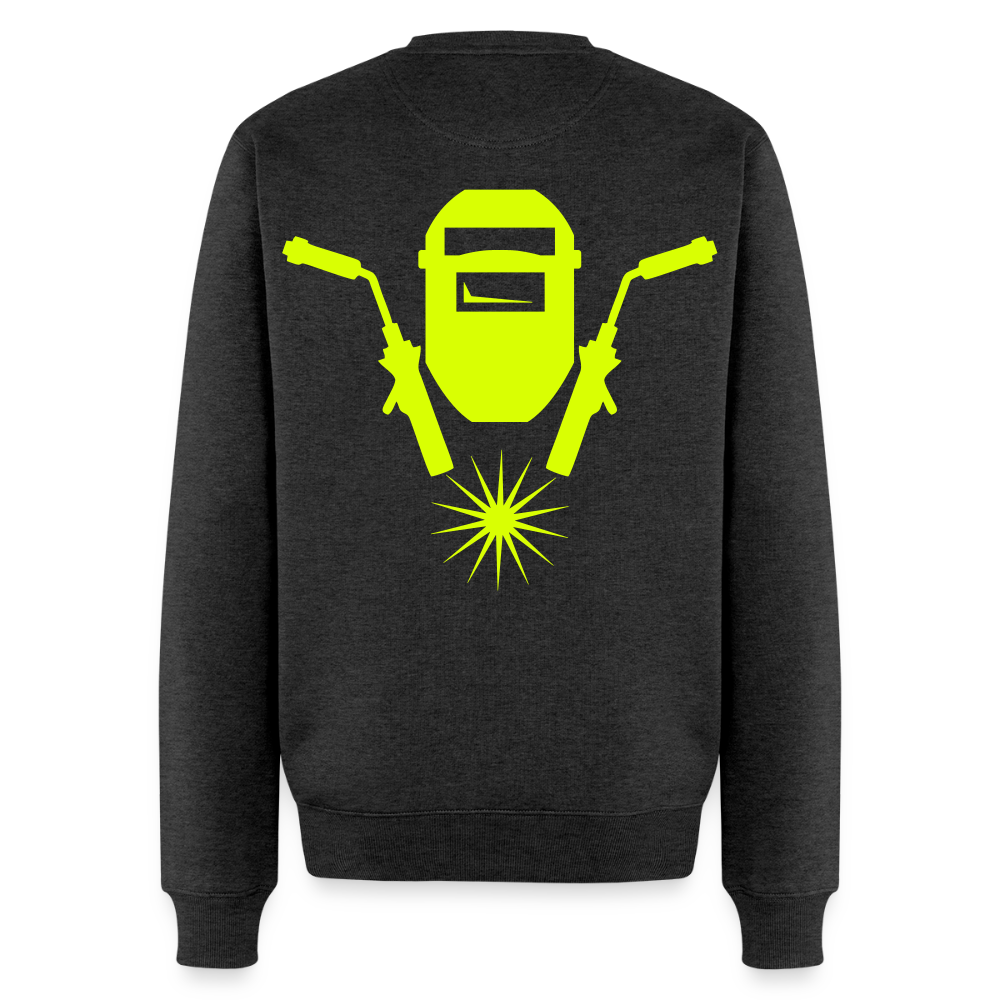 Unisex Premium Pullover "Metallbauer" neongelb