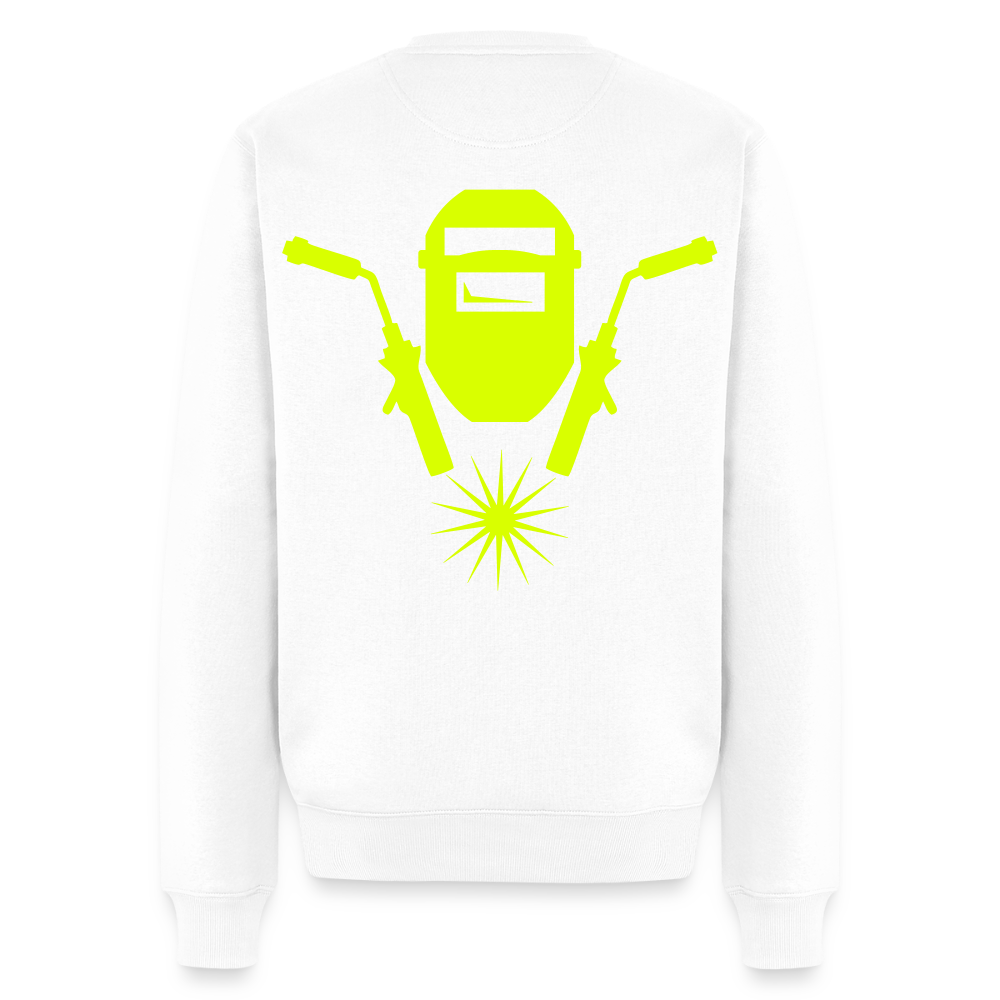 Unisex Premium Pullover "Metallbauer" neongelb
