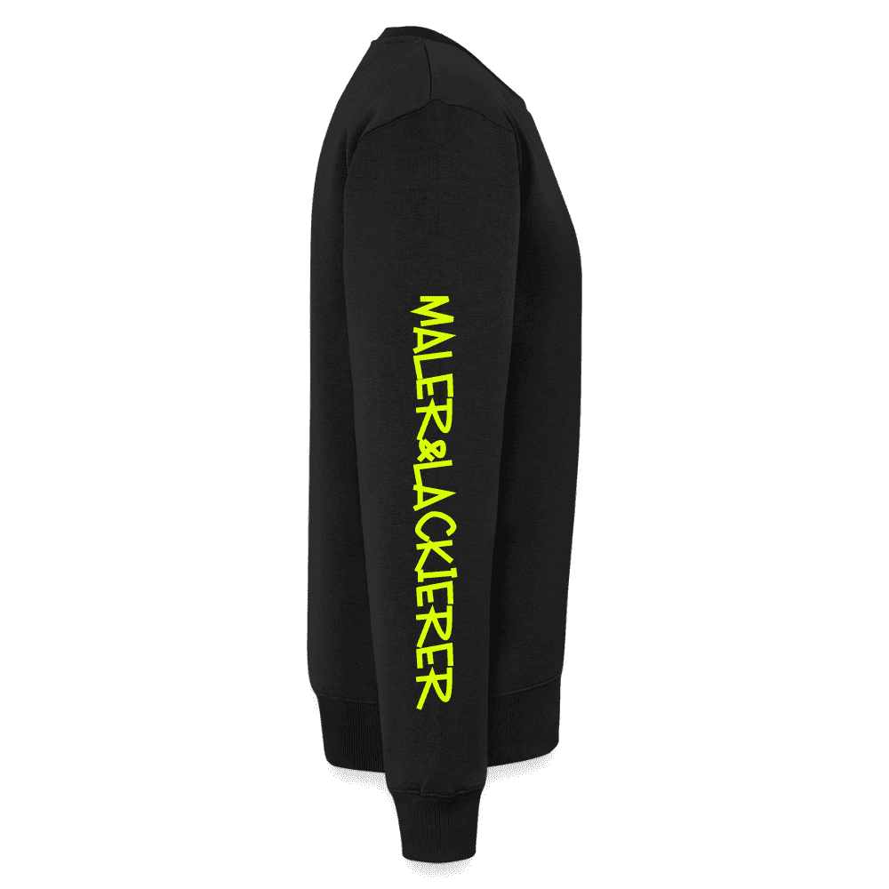 Unisex Premium Pullover "Maler+Lackierer" neongelb