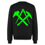 Unisex Premium Pullover "Dachdecker" neongrün