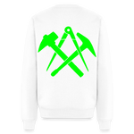 Unisex Premium Pullover "Dachdecker" neongrün