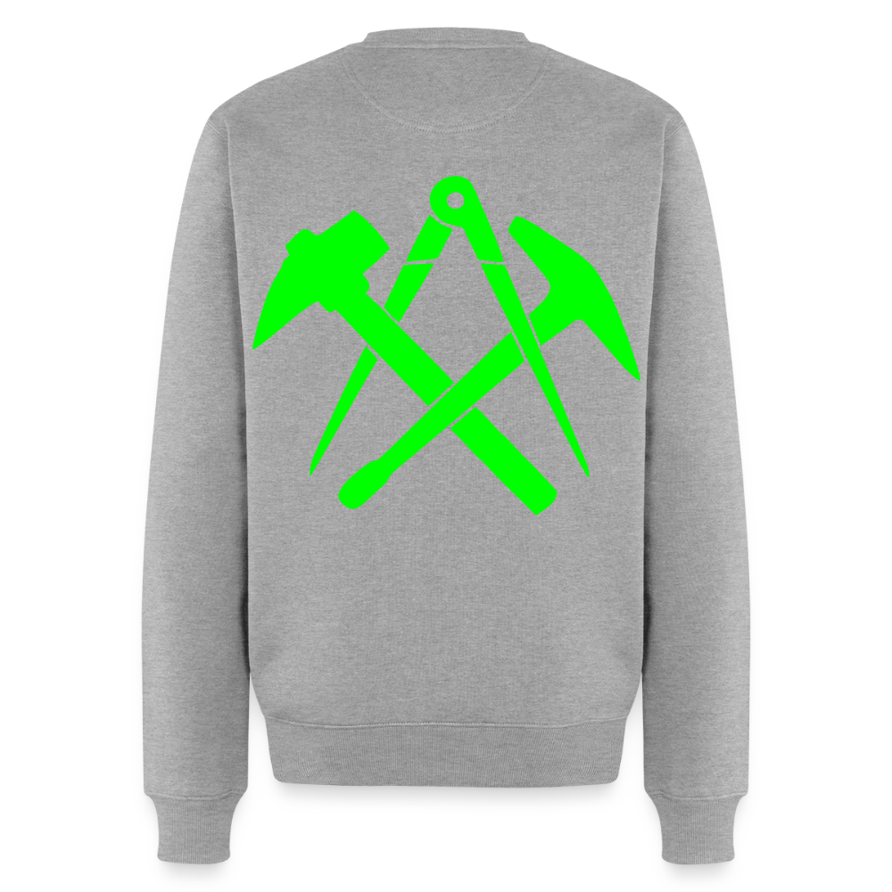 Unisex Premium Pullover "Dachdecker" neongrün