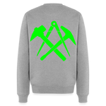 Unisex Premium Pullover "Dachdecker" neongrün