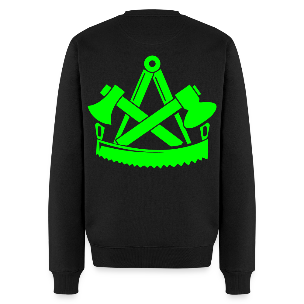 Unisex Premium Pullover "Zimmermann" neongrün