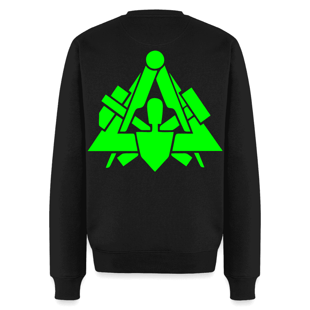 Unisex Premium Pullover "Maurer" neongrün
