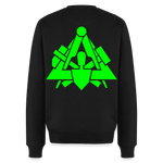 Unisex Premium Pullover "Maurer" neongrün