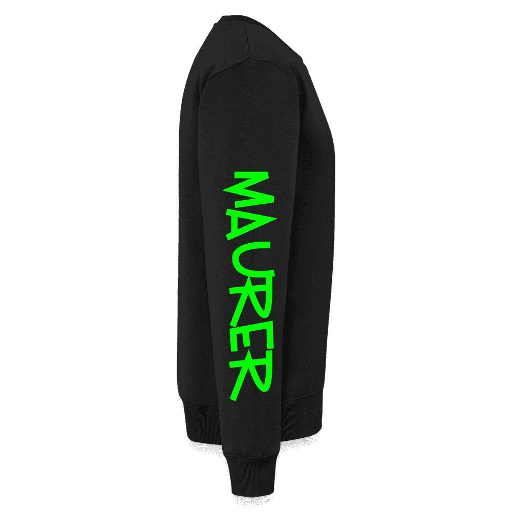 Unisex Premium Pullover "Maurer" neongrün
