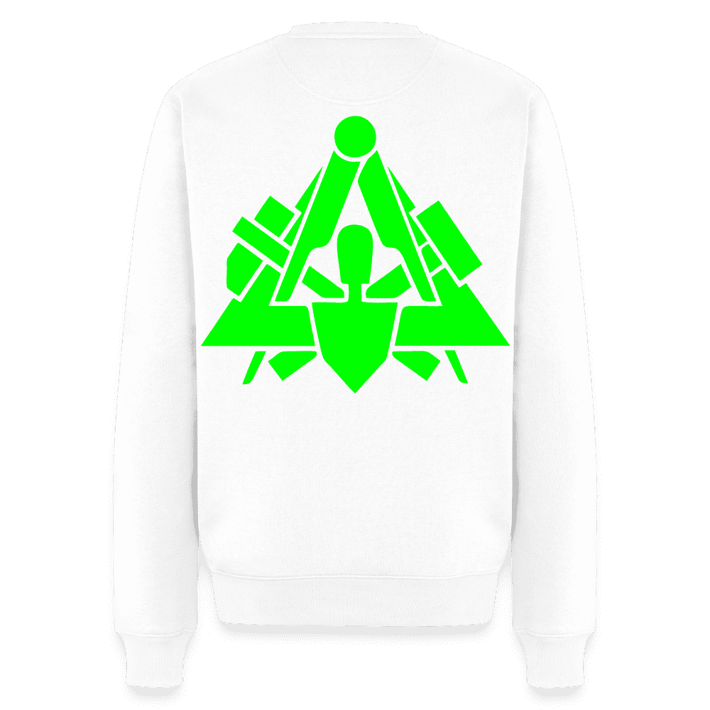 Unisex Premium Pullover "Maurer" neongrün