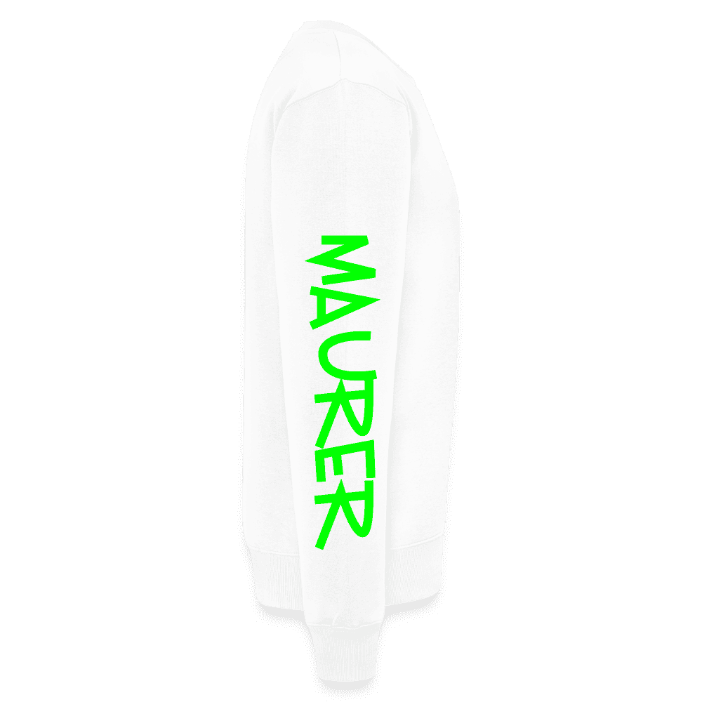 Unisex Premium Pullover "Maurer" neongrün