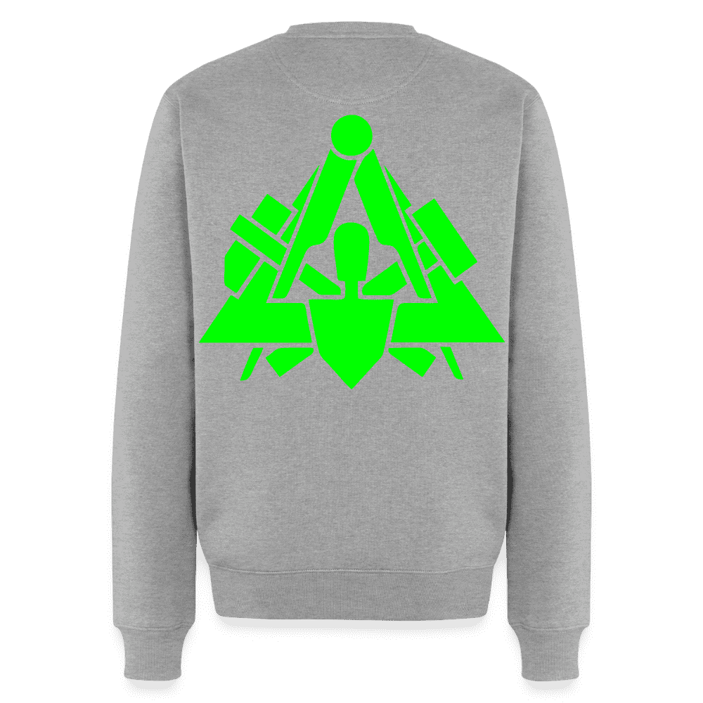 Unisex Premium Pullover "Maurer" neongrün