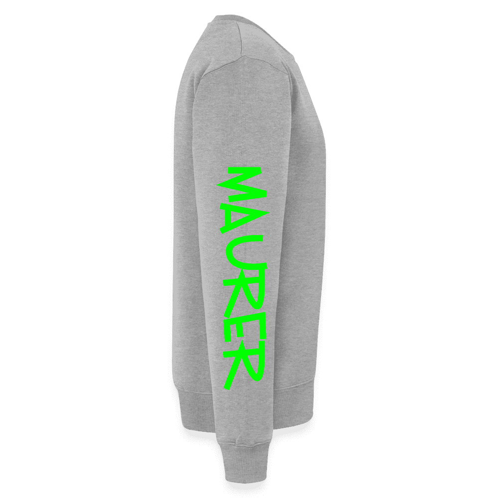 Unisex Premium Pullover "Maurer" neongrün