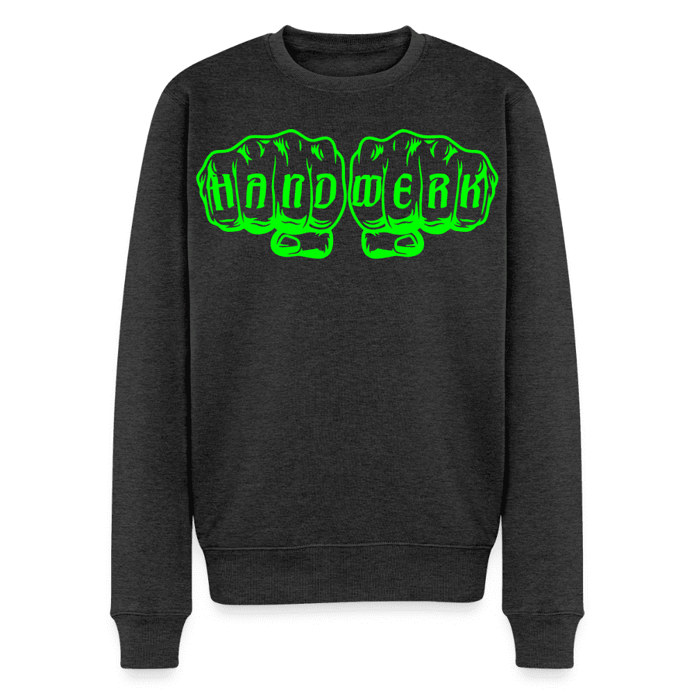 Unisex Premium Pullover "Maurer" neongrün