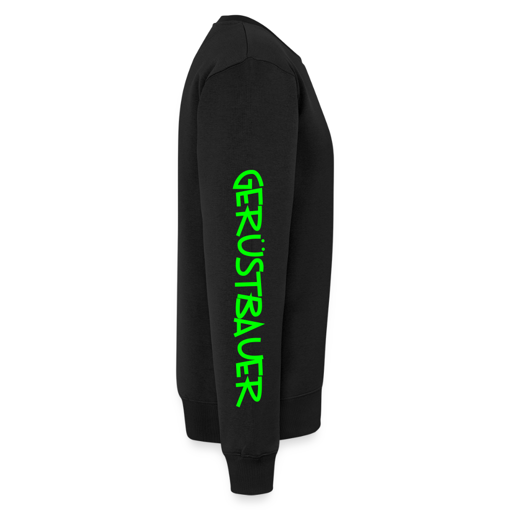 Unisex Premium Pullover "Gerüstbauer" neongrün