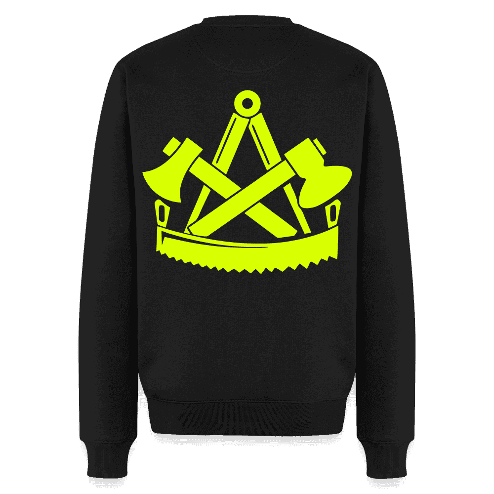 Unisex Premium Pullover "Zimmermann" neongelb Namma Markt