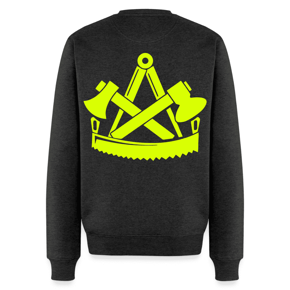 Unisex Premium Pullover "Zimmermann" neongelb Namma Markt