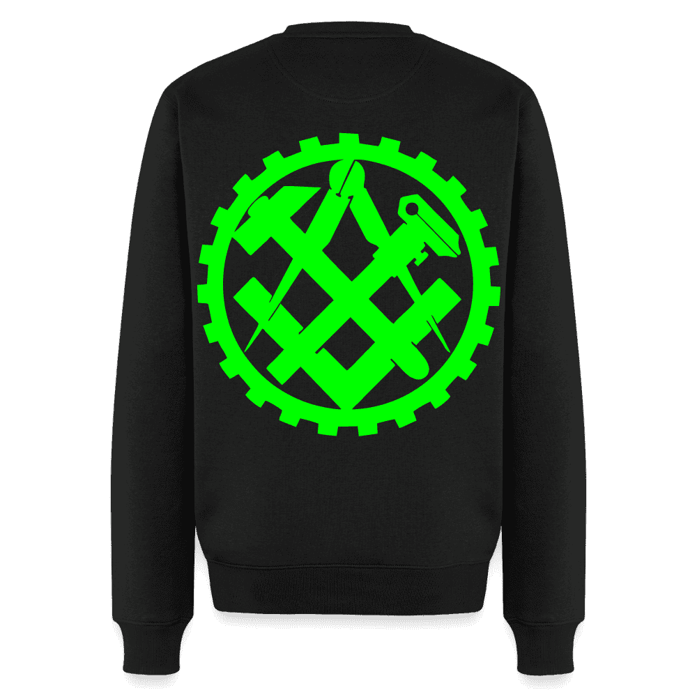 Unisex Premium Pullover "Mechaniker" neongrün Namma Markt