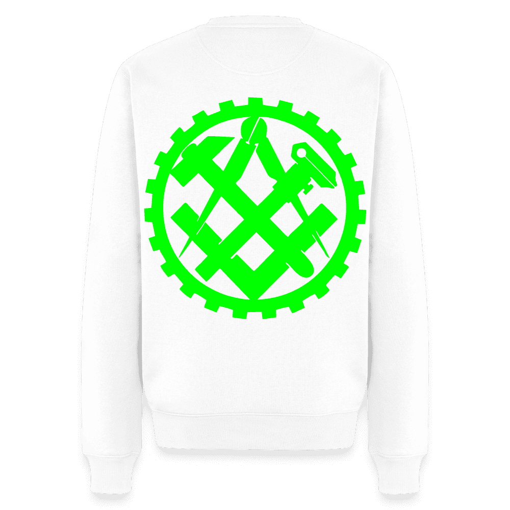 Unisex Premium Pullover "Mechaniker" neongrün Namma Markt