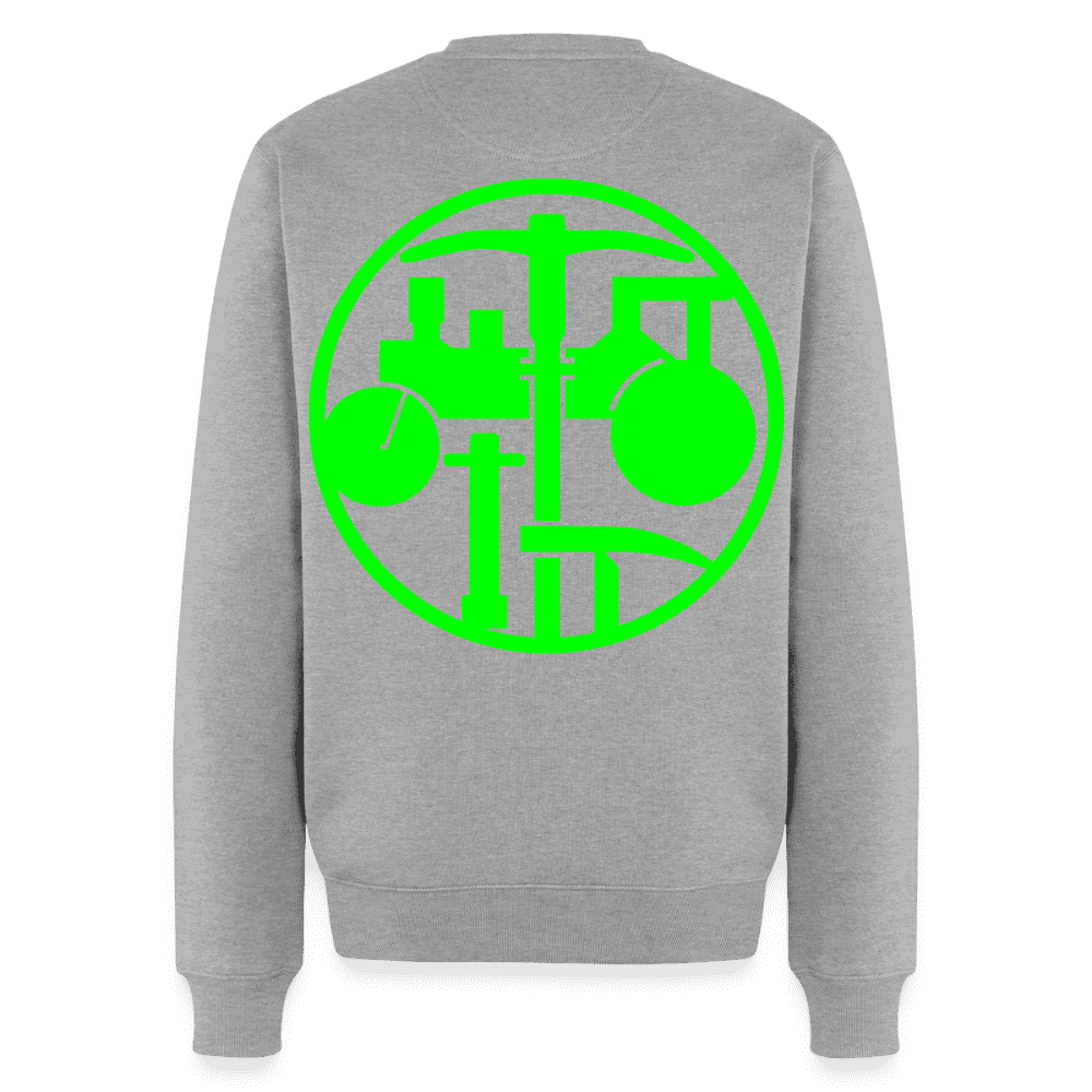 Unisex Premium Pullover "Strassenbauer" neongrün